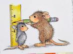 Clear stempel, house mouse, groeimeter, Nieuw, Clearstamp, Ophalen of Verzenden