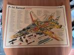 Poster F-14 Tomcat. Poster in vintage stijl., Verzamelen, Posters, Ophalen of Verzenden, Rechthoekig Staand