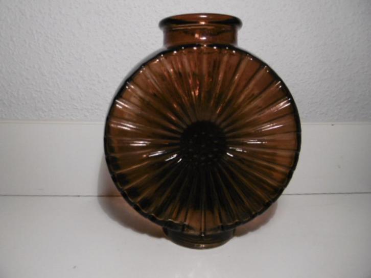 Vintage zon vormige zonnebloem vormige glazen vaas Tynell ??, Antiek en Kunst, Antiek | Glas en Kristal, Ophalen of Verzenden