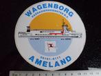 sticker wagenborg passagiersdiensten ameland ms sier oerd, Verzamelen, Verzenden, Zo goed als nieuw, Bedrijf of Vereniging