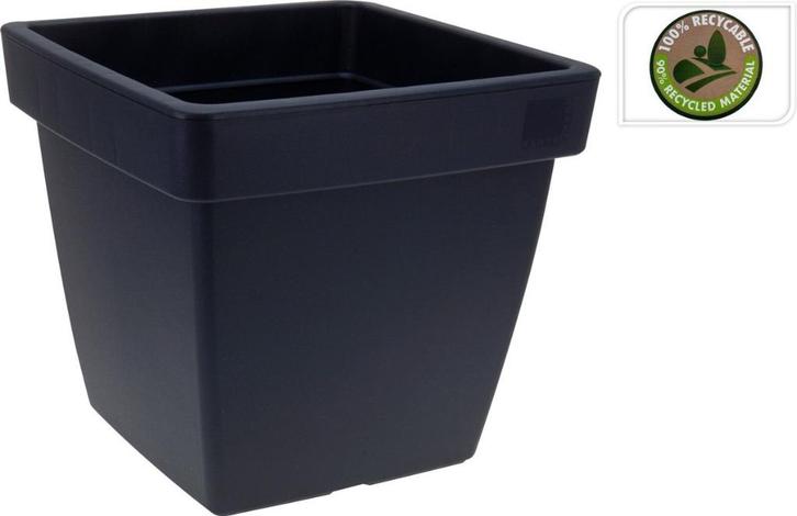 Plantenpot/bloempot Kunststof D39xH35cm Zwart, Tuin en Terras, Bloembakken en Plantenbakken, Nieuw, Kunststof, Binnen, Balkon