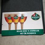 Metalen reclamebord de Koninck 1833/verzamelen/mancave/keet., Verzamelen, Reclamebord, Plaat of Schild, Gebruikt, Ophalen of Verzenden