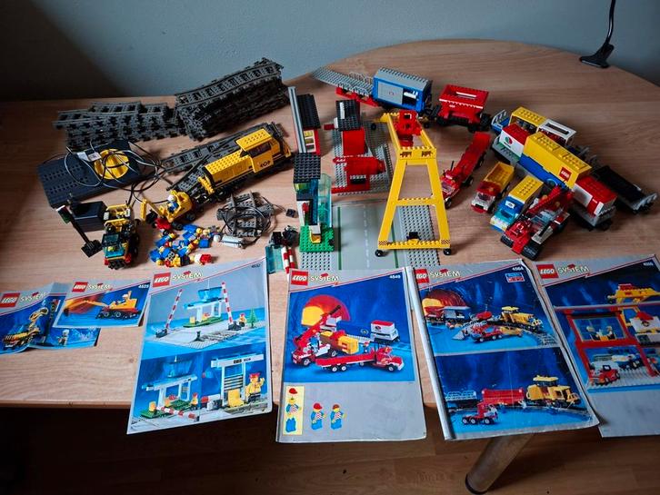 Grote lego trein set 4549 4532 4564 4555 4525 4541 treinset, Kinderen en Baby's, Speelgoed | Duplo en Lego, Gebruikt, Ophalen