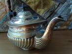Mooi antiek driedelig silverplate theeservies uit Engeland., Ophalen of Verzenden