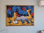 Jaques Tange  "Blue Birds" schilderij, Ophalen