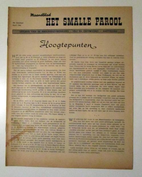 Jaap Eden in "Het Smalle Parool" - 29e Smaldeel - April 1950, Boeken, Tijdschriften en Kranten, Gelezen, Ophalen of Verzenden