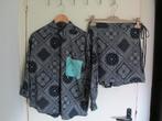Blouse with print matching set (IM VELY), IM VELY, Ophalen of Verzenden, Nieuw, Blauw