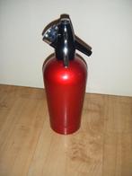 Oude spuitwaterfles,BOC,Engeland,metallic rood, Ophalen of Verzenden