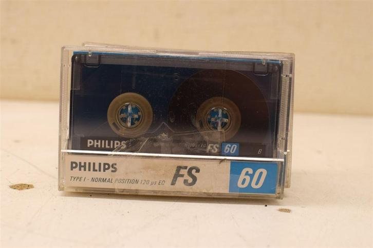 5 stuks Philips cassettebandjes 46625, Cd's en Dvd's, Cassettebandjes, Gebruikt, Overige genres, 1 bandje, Ophalen of Verzenden