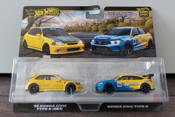 Hot Wheels Premium 2-pack Honda, Hobby en Vrije tijd, Modelauto's | Overige schalen, Nieuw, Auto, Ophalen of Verzenden