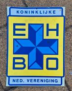 Ehbo sticker op metalen plaat, Ophalen of Verzenden, Gebruikt, Reclamebord