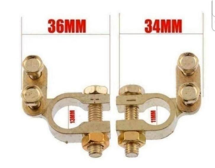 2 Stuks Auto Batterij Terminals Klemmen 1 Paar €9,95, Auto diversen, Auto-accessoires, Ophalen of Verzenden