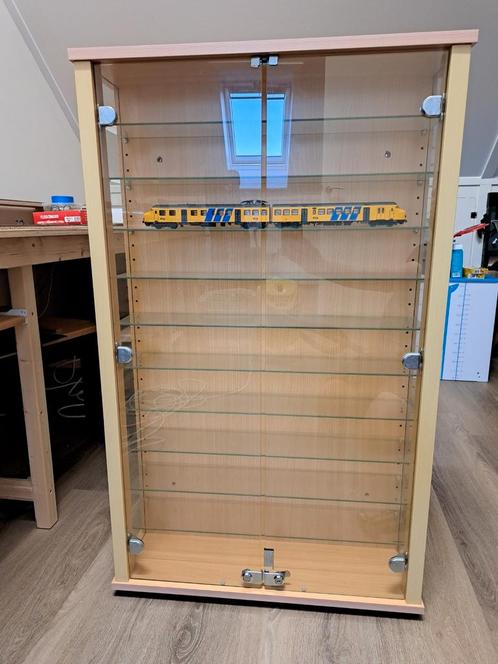Vitrinekast voor modeltreinen/auto's, Huis en Inrichting, Kasten | Vitrinekasten, Zo goed als nieuw, 100 tot 150 cm, 50 tot 100 cm