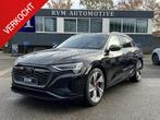 Audi Q8 e-tron 55 quattro S Edition 115 kWh PANO | STUUR/ ST, Auto's, Audi, Automaat, Zwart, Leder, Vierwielaandrijving