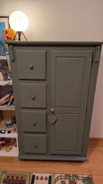 Groene kinderkast met lades en planken, Ophalen, 50 tot 70 cm, 100 cm of meer, 105 cm of meer