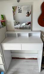 witte kaptafel met spiegel, Ophalen, 50 tot 100 cm, Zo goed als nieuw, Hout