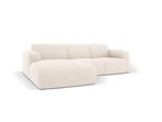 Windsor & Co Lola Hoekbank Links Chenille beige van€1499 nu, Huis en Inrichting, 250 tot 300 cm, Nieuw, Windsor & Co, Ophalen of Verzenden
