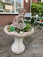 Mooie stenen fontein met Engel, Steen, Gebruikt, Ophalen of Verzenden