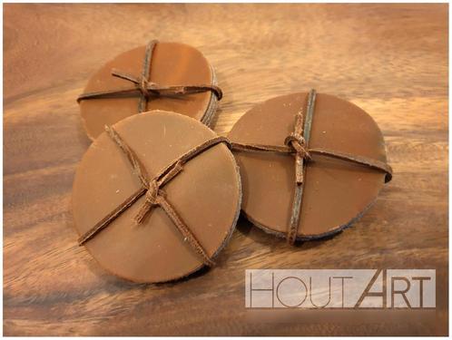 Set leren onderzetters, diverse kleuren!, Huis en Inrichting, Woonaccessoires | Onderzetters, Nieuw, Glas of Kopje, Ophalen of Verzenden