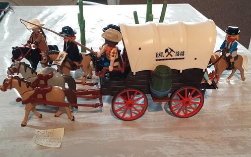 5248 goudtransport met cowboys en sheriffs, Kinderen en Baby's, Speelgoed | Playmobil, Zo goed als nieuw, Complete set, Ophalen of Verzenden