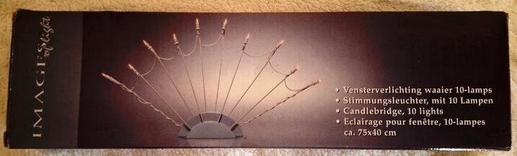 Vensterbank verlichtingswaaier, Diversen, Kerst, Nieuw, Ophalen of Verzenden