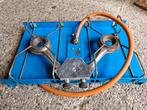 Gas stel voor op de camping 2 pit., Caravans en Kamperen, Kampeeraccessoires, Ophalen, Gebruikt