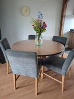 Set van 5 grijze eetkamerstoelen OLAV, Huis en Inrichting, Stoelen, Ophalen, Hout, Grijs, Vijf, Zes of meer stoelen