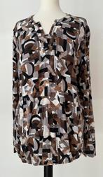 Rossini blouse met print in zwart, bruin, grijs, wit, maat L, Kleding | Dames, Rossini, Ophalen of Verzenden, Zo goed als nieuw
