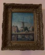 Schilderij molen de valk leiden, Antiek en Kunst, Ophalen of Verzenden
