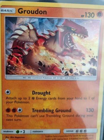 Pokemon Groudon Ice Crack holo beschikbaar voor biedingen