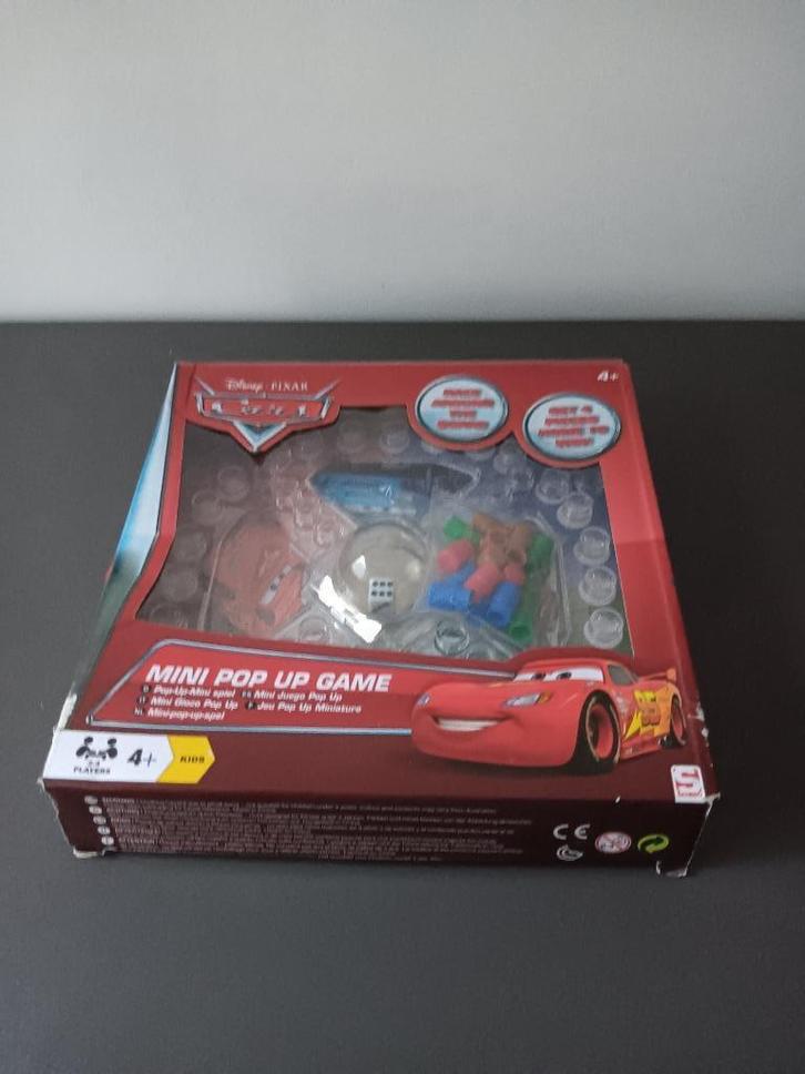 Disney Pixar Cars – Mini Pop Up Game, Hobby en Vrije tijd, Gezelschapsspellen | Bordspellen, Gebruikt, Een of twee spelers, Drie of vier spelers