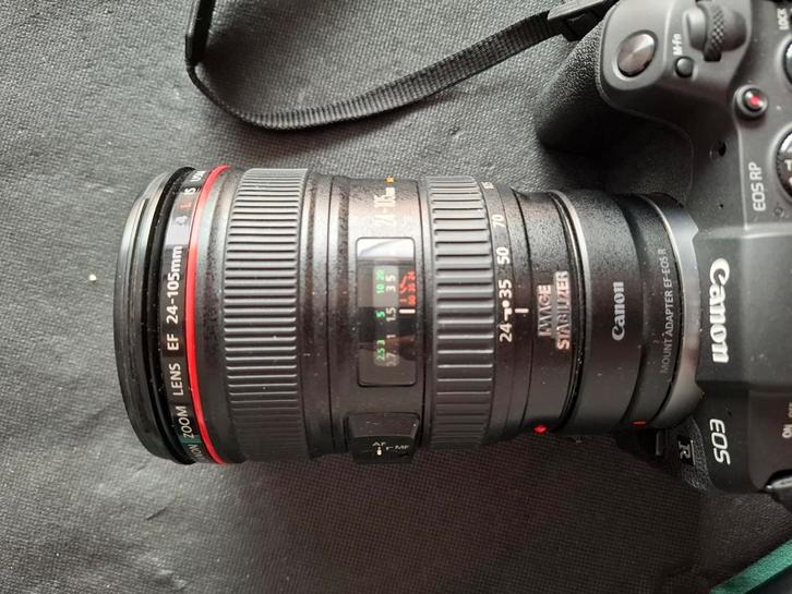 Lens Canon 24-105mm 1: 4 EF L IS USM EF 24-105mm f/4, Audio, Tv en Foto, Fotografie | Lenzen en Objectieven, Zo goed als nieuw