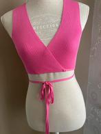 NIEUW Dames wikkeltop cropped top hemd roze maat S 36 ZARA, Zara, Ophalen of Verzenden, Zo goed als nieuw, Roze