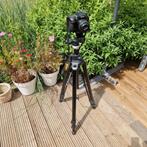 Manfrotto 410 junior geared head + 475b tripod, Ophalen, Zo goed als nieuw, 175 cm of meer, Driepoot