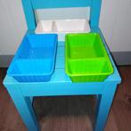 Patatbakjes met sausgedeelte van melamine groen wit blauw, Ophalen, Overige materialen, Gebruikt, Overige typen