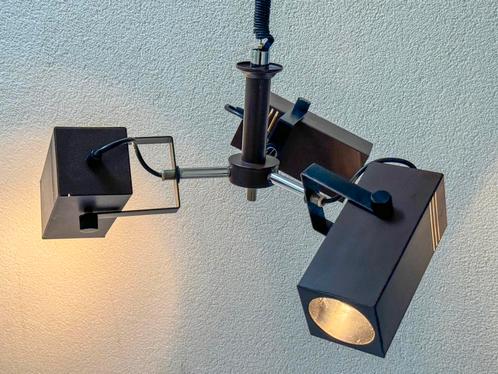 Vintage Philips 1970s Retro 3-Spots Hanglamp Bruin Space Age, Huis en Inrichting, Lampen | Hanglampen, Zo goed als nieuw, Minder dan 50 cm