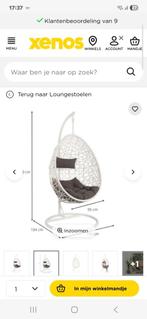 Lounge hangstoel/egg chair, Huis en Inrichting, Stoelen, Ophalen, Gebruikt, Eén, Wit