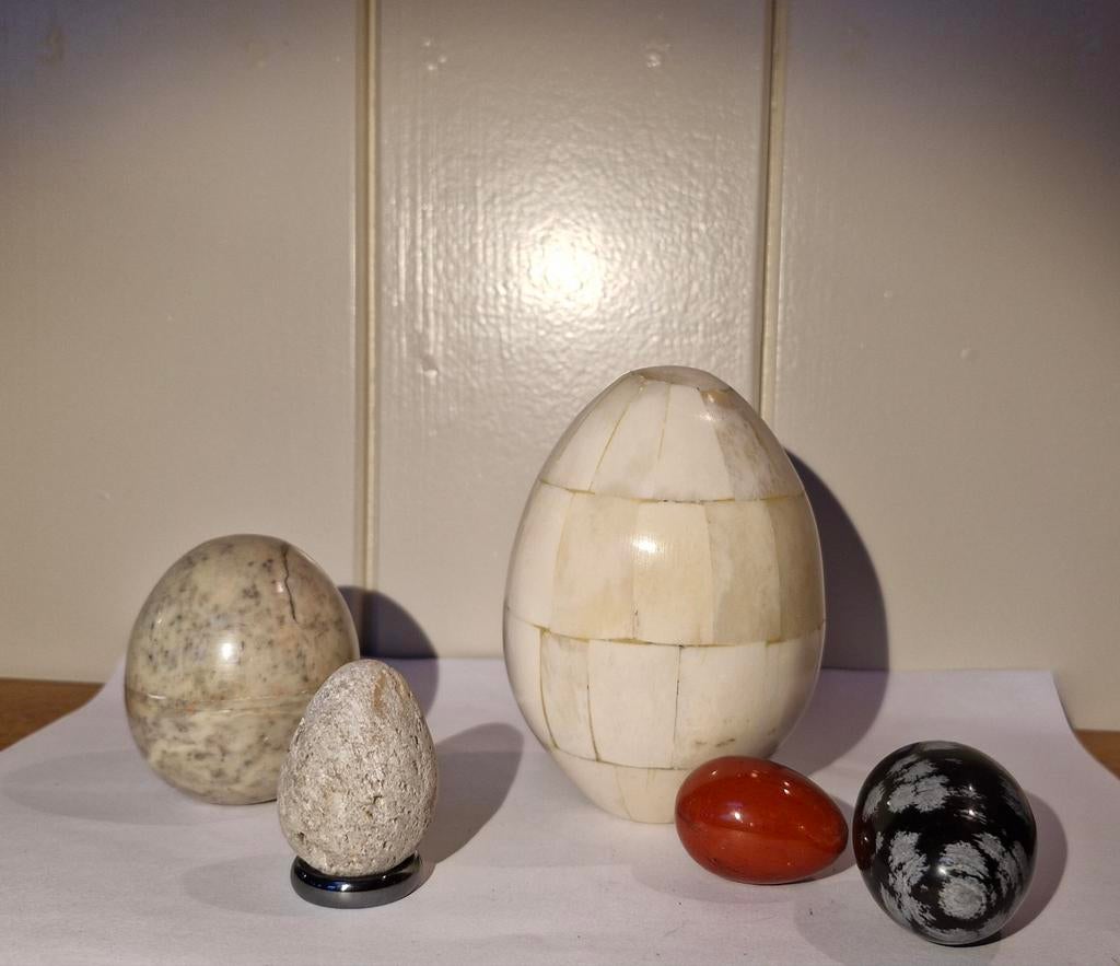 Diverse Stenen Eieren - Decoratie & Verzameling, Antiek en Kunst, Ophalen of Verzenden