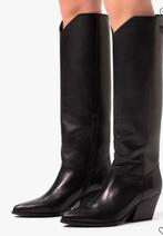 Sasha leren laarzen 41 cowboy boots, Ophalen of Verzenden, Zo goed als nieuw, Zwart, Hoge laarzen