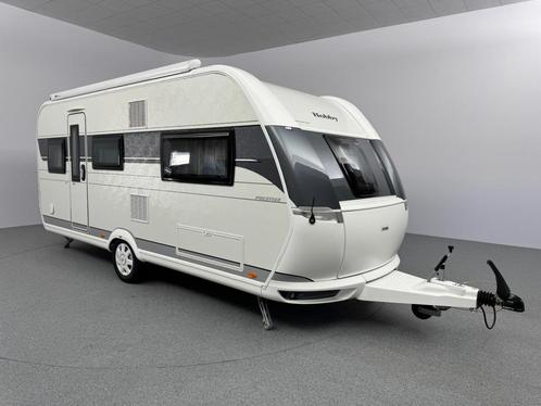 Hobby Prestige 495 UL Enkele bedden Rolbed Casetteluifel, Caravans en Kamperen, Caravans, Bedrijf, Rondzit, Hobby, 2 aparte bedden