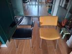 2 Cordemeyer Gispen 1264 stoelen, Huis en Inrichting, Stoelen, Metaal, Gebruikt, Twee, Zwart