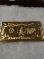 Dagobert Duck Gouden 20 Dollar Biljet Baar Walt Disney Verg, Ophalen of Verzenden, Donald Duck, Zo goed als nieuw, Beeldje of Figuurtje