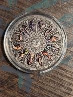 Zilverkleurige Zodiac Munt, Postzegels en Munten, Penningen en Medailles, Ophalen of Verzenden, Nederland