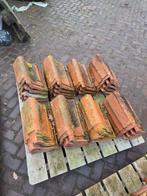 Oranje gevelpanelen en nokvorsten, Doe-het-zelf en Verbouw, Dakpannen en Dakbedekking, Ophalen, Gebruikt, 15 m² of meer, Dakpannen