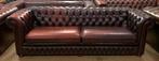 Prachtige Chesterfield Bank 4 Zits Oxblood Red., Gebruikt, Chesterfield, Driepersoons, Ophalen of Verzenden