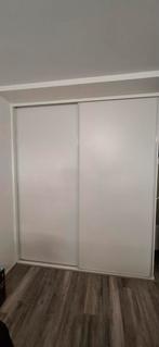 Witte Schuifdeuren - 196cm breed, Huis en Inrichting, Kasten | Kledingkasten, Ophalen, 200 cm of meer, 150 tot 200 cm, Metaal
