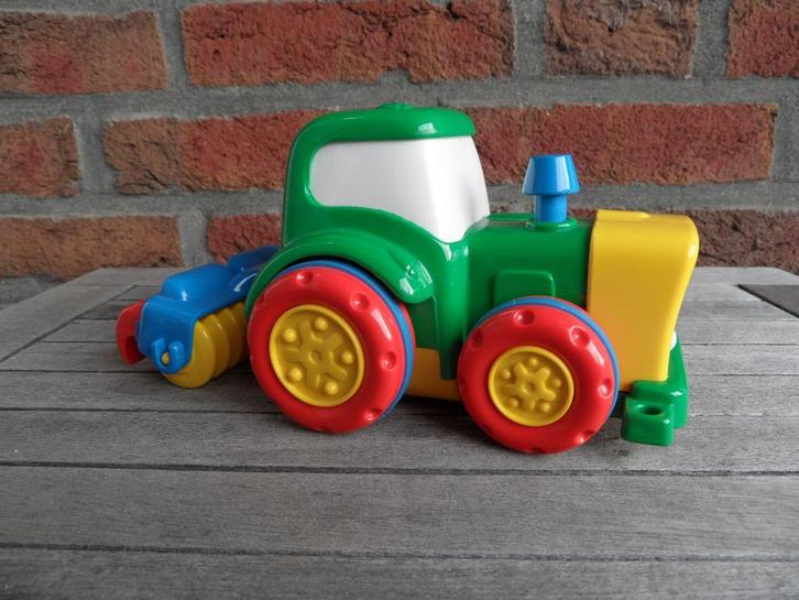 tractor met ploeg - NIEUW, Kinderen en Baby's, Speelgoed | Houten speelgoed, Nieuw, Duw- of Trekspeelgoed, Ophalen of Verzenden
