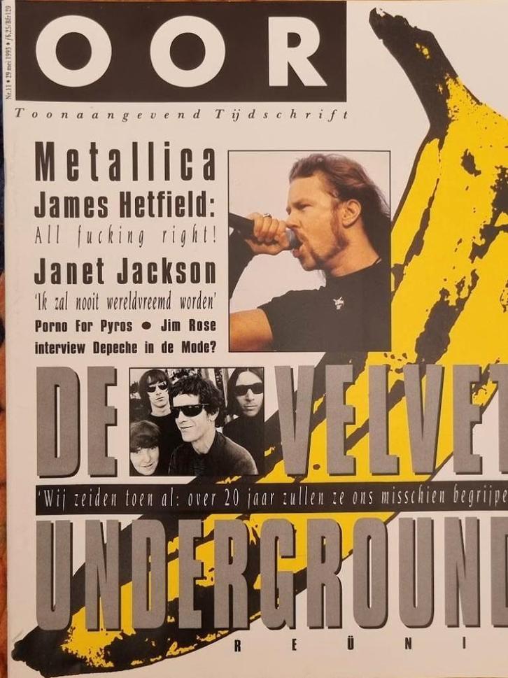 OOR 11-1993 Metallica VU Petrol Emotion Janet Jackson, Boeken, Tijdschriften en Kranten, Zo goed als nieuw, Muziek, Film of Tv