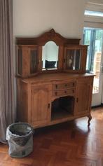 Brocante antiek buffetkast gestraald, Huis en Inrichting, Kasten | Buffetkasten, Ophalen, Eikenhout, Zo goed als nieuw, Met lade(s)
