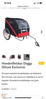 Doggy de luxe fietskar, Vering, 60 tot 80 kg, Nieuw, Ophalen of Verzenden